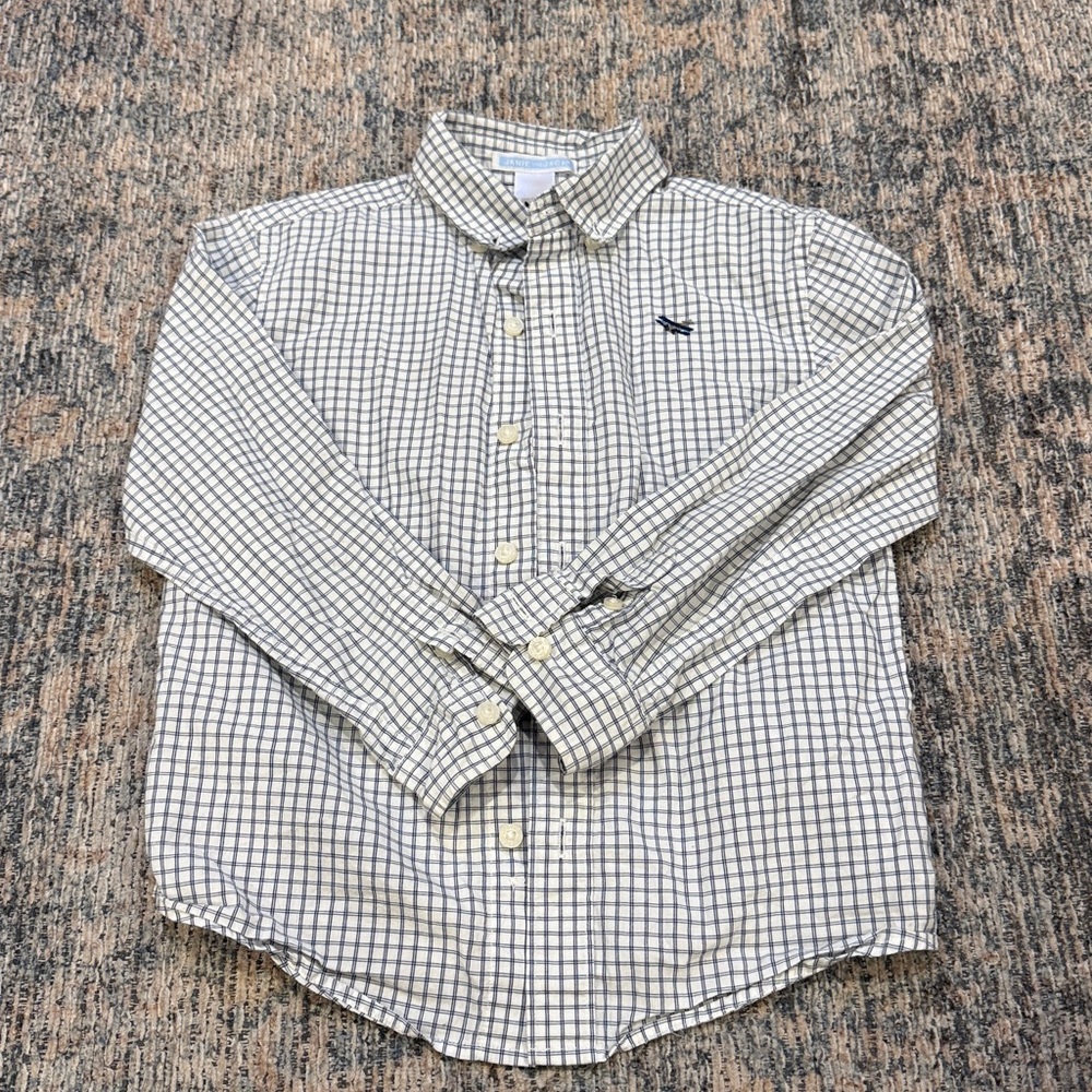 Janie and Jack White Button-Down Shirt